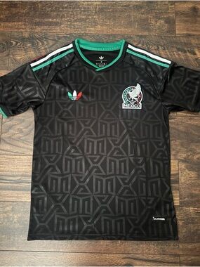 Mexico men’s World Cup Soccer Jersey with Green Trim